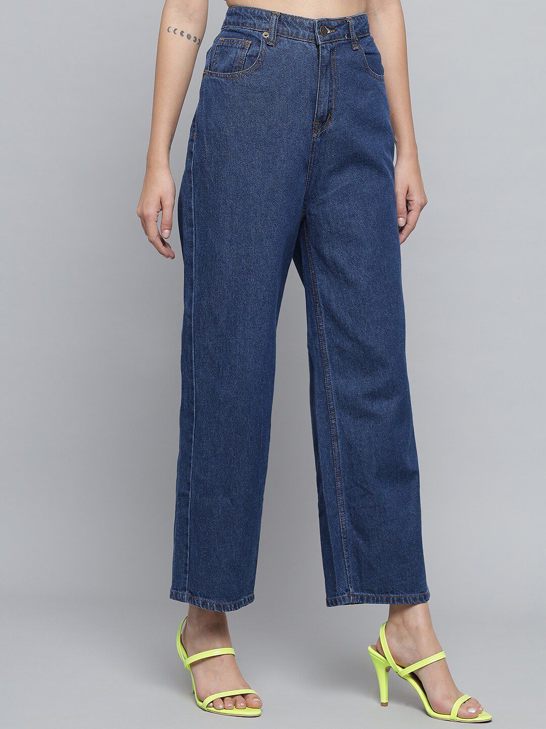 Kotty Women Blue Jean High-Rise Stretchable Cotton Jeans