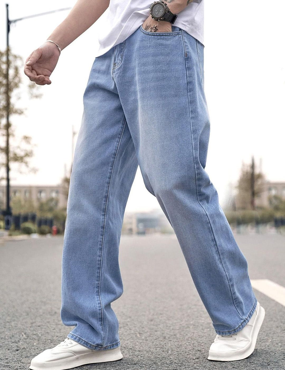 Kotty Men Regular Fit Low-Rise Light Fade Stretchable Jeans