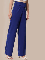 Kotty Women Pack Of 2 Relaxed High-Rise Straight Fit Easy Wash Pleated Trousers