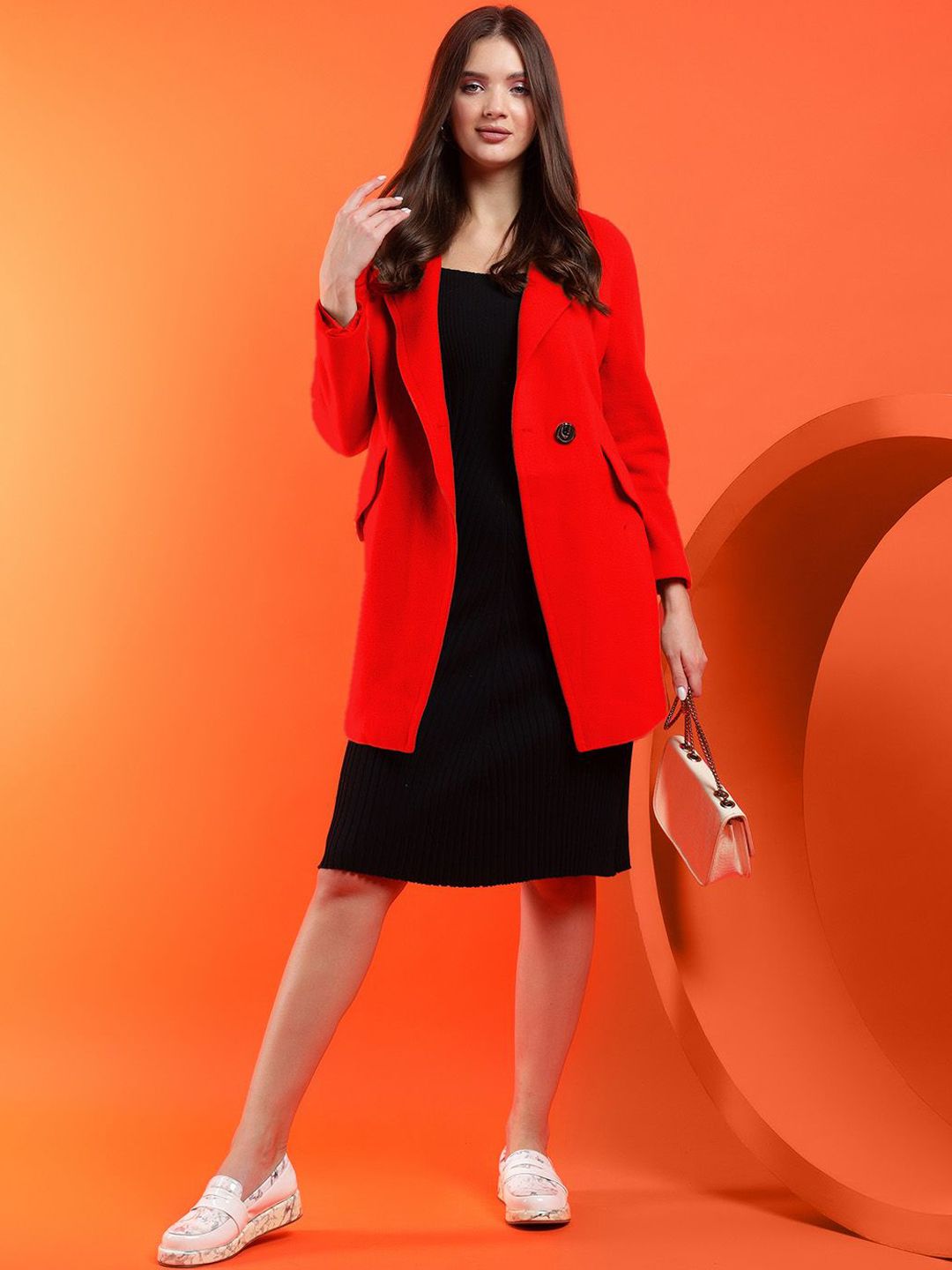 Kotty Women  Notched Lapel Overcoat