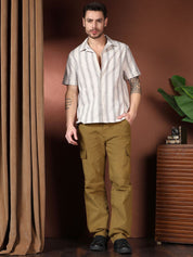 Kotty Men Relaxed Easy Wash Cargos Trousers