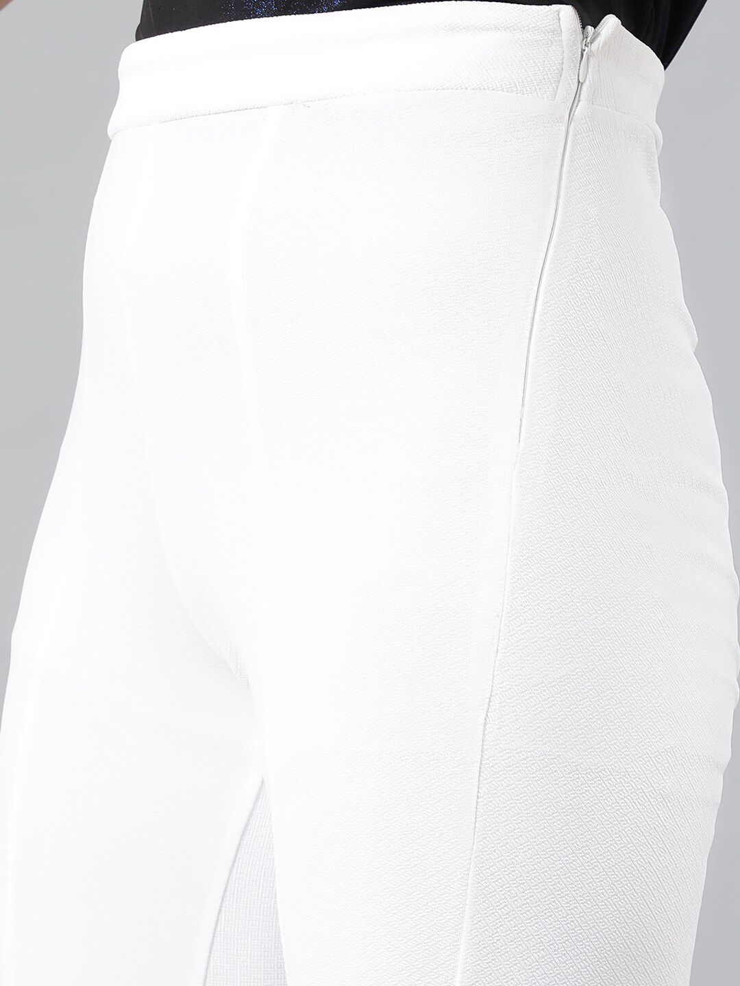 Kotty Women Relaxed High-Rise Easy Wash Flared Bootcut Trousers