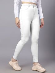 KOTTY Basics Women Skinny Fit High-Rise Slash Jeans