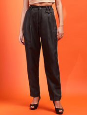 Kotty Women Relaxed High-Rise Easy Wash Pleated Trousers