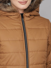 Kotty Women Brown Parka Jacket