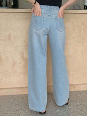 KOTTY Basics Women Wide Leg High-Rise Stretchable Jeans