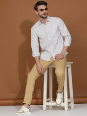 Kotty White New Spread Collar Casual Shirt