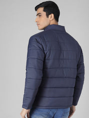 Kotty Men Blue Solid Puffer Jacket