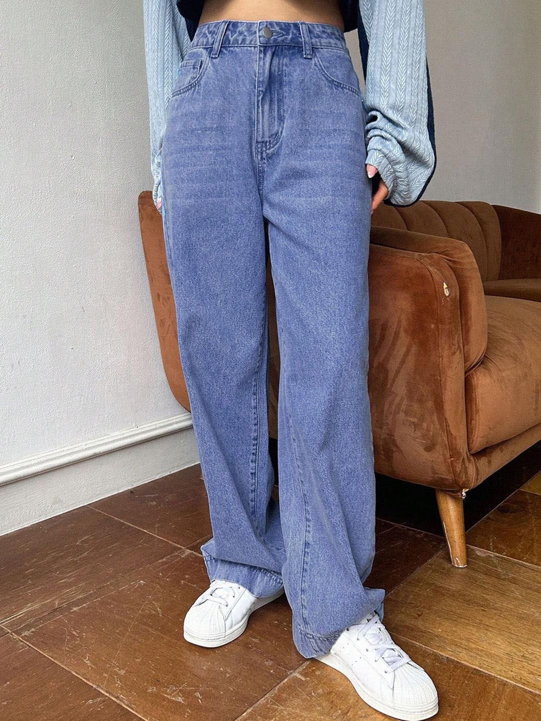 Kotty Women Wide Leg High-Rise Stretchable Jeans