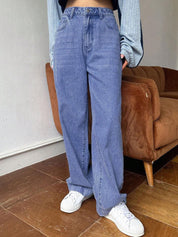 Kotty Women Wide Leg High-Rise Stretchable Jeans