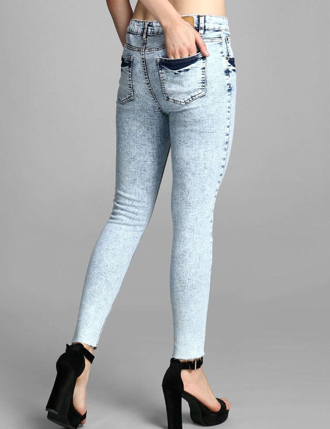 Kotty Women Blue Skinny Fit High-Rise Clean Look Jeans