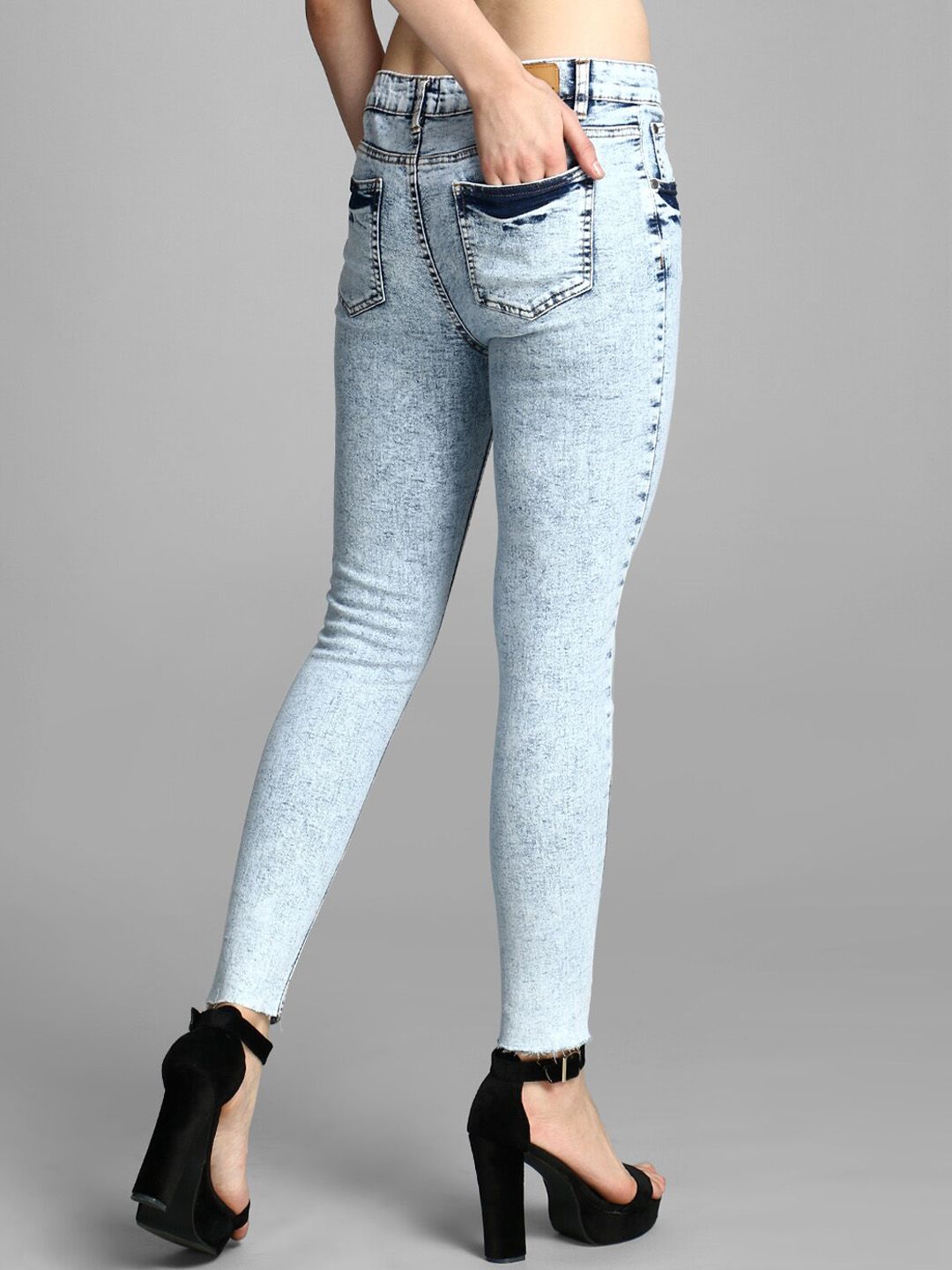 Kotty Women Blue Skinny Fit High-Rise Clean Look Jeans