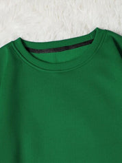 Kotty Round Neck Fleece Pullover Sweatshirt