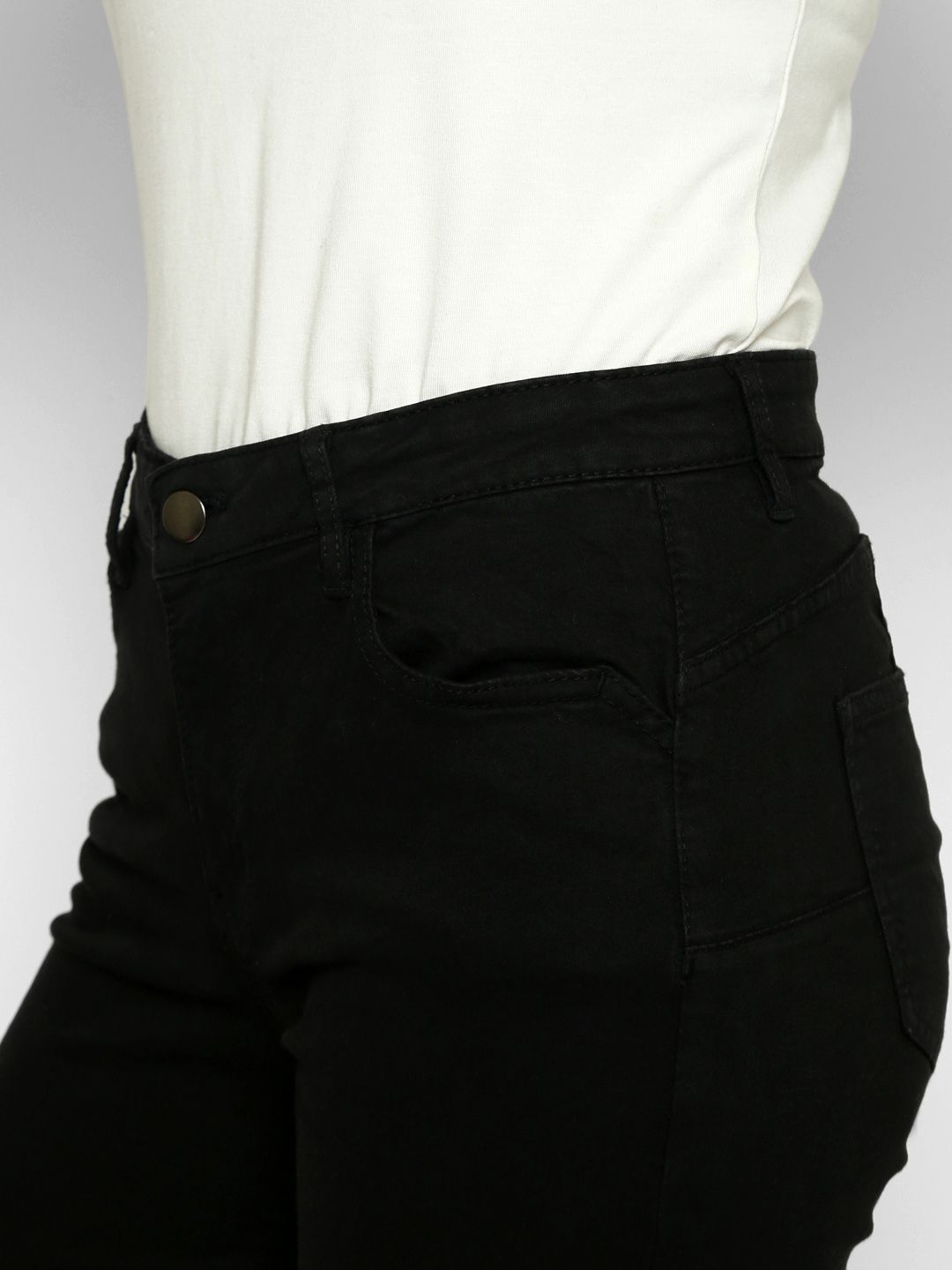 Kotty Women Black Skinny Fit High-Rise Clean Look Jeans