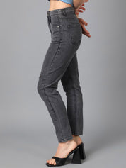 Kotty Women Jean Slim Fit Slash Knee Cotton Stretchable Jeans