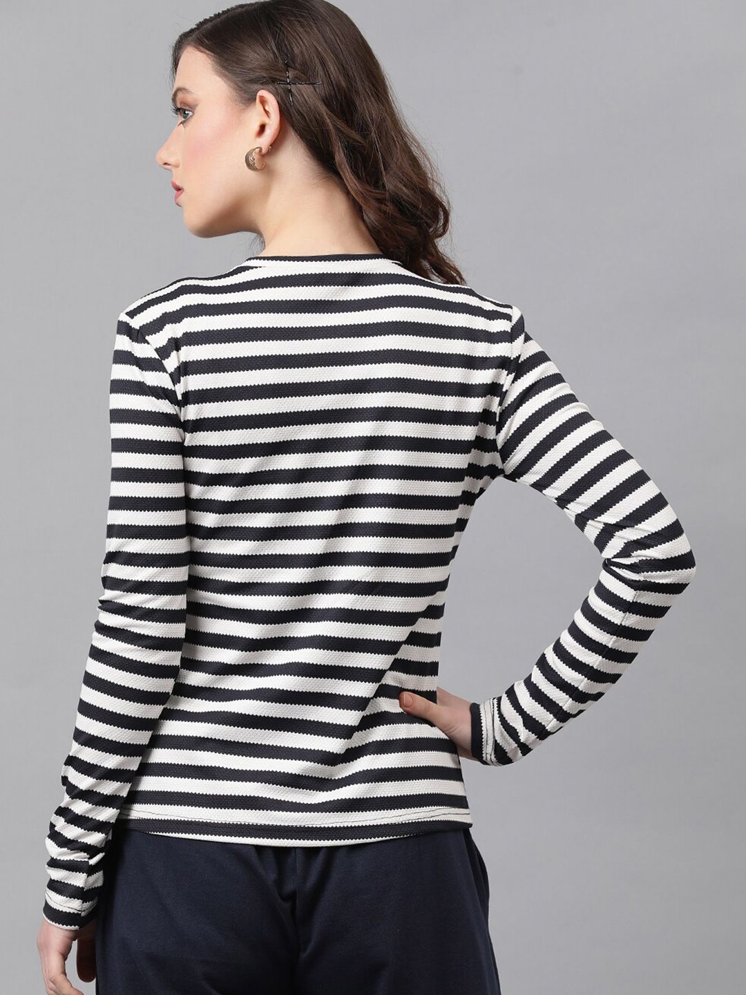 Kotty Striped Long Sleeves Top