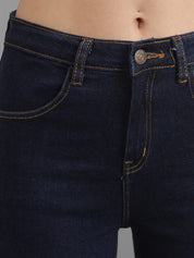 Kotty Women Navy Blue Super Skinny Fit Mid-Rise Clean Look Jeans