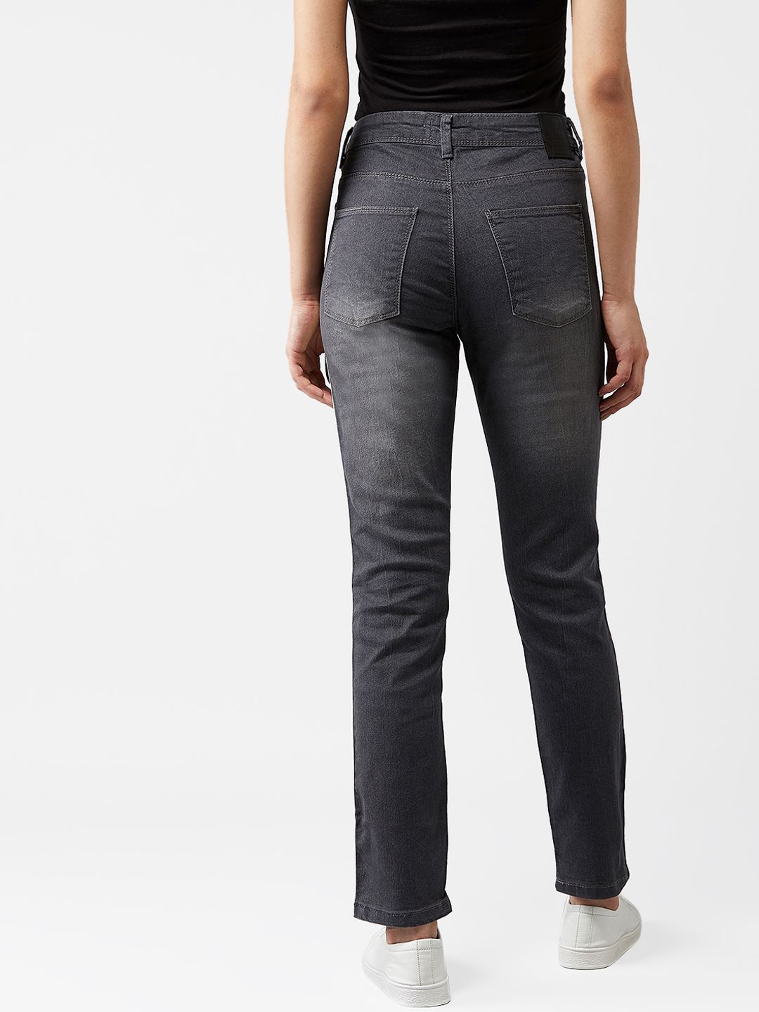 Kotty Women Grey Skinny Fit High-Rise Clean Look Jeans