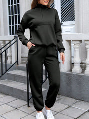 Kotty High Neck Long Sleeves Sweatshirt With Trousers 