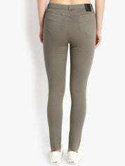 Kotty Women Taupe Skinny Fit High-Rise Clean Look Jeans