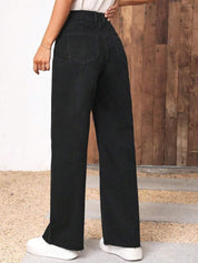 Kotty Women Jean Straight Fit High-Rise Stretchable Cotton Jeans