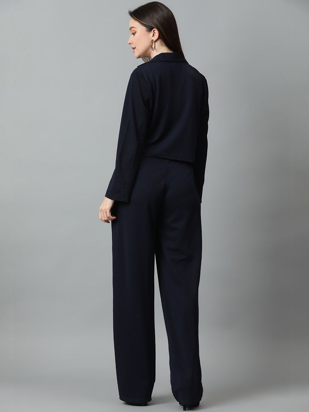 KOTTY BIZwear Basics Notched Lapel Collar Blazer With Trousers