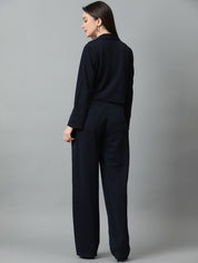 KOTTY BIZwear Basics Notched Lapel Collar Blazer With Trousers