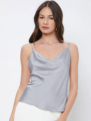 Kotty Cowl Neck Satin Top