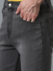 Kotty Men Jean Slim Fit Low-Rise Light Fade Stretchable Jeans
