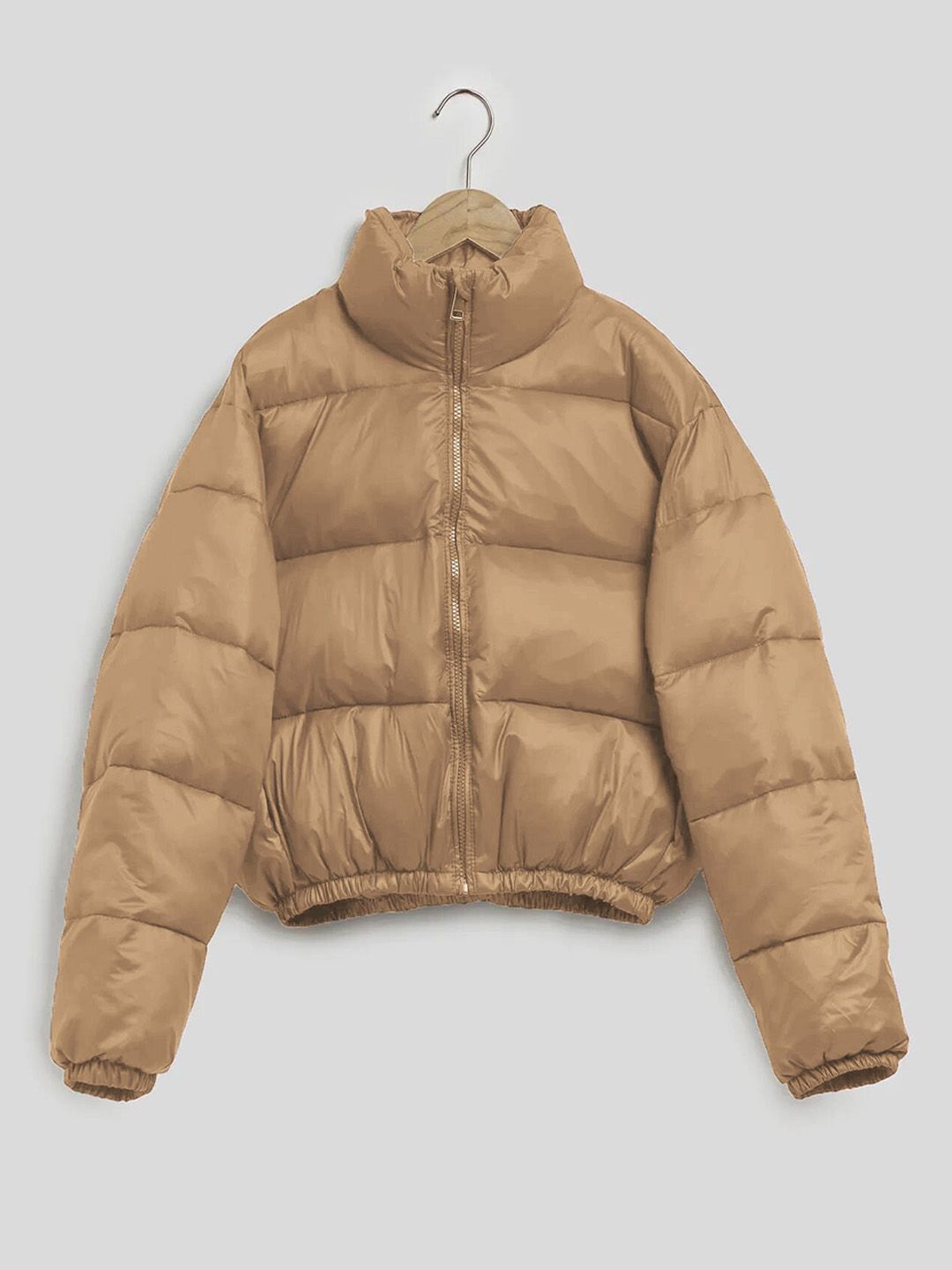 Kotty Mock Collar Crop Puffer Jacket