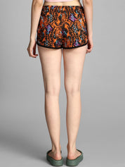 Kotty Women Animal Printed Regular Fit Low-Rise Hot Pants  Shorts