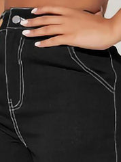 Kotty Women Regular Fit High-Rise Stretchable Cargos Style Jeans