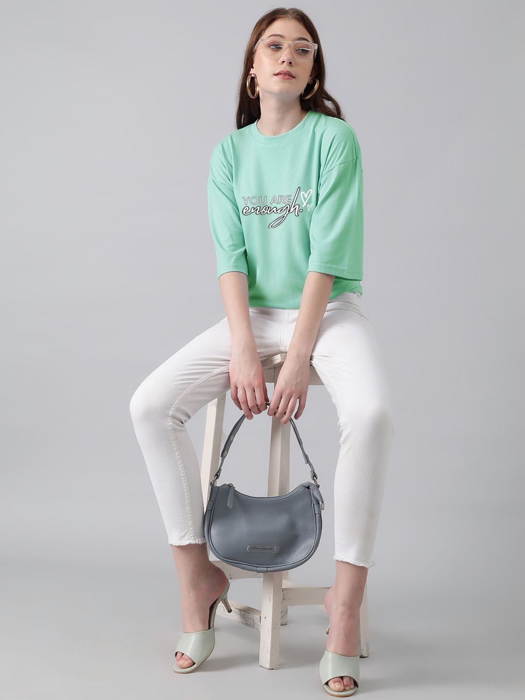 Kotty Women Typography Printed T-shirt