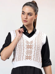 Kotty Women Crop Sweater Vest
