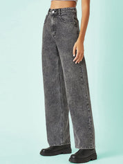 Kotty Women Jean Straight Fit High-Rise Stretchable Jeans