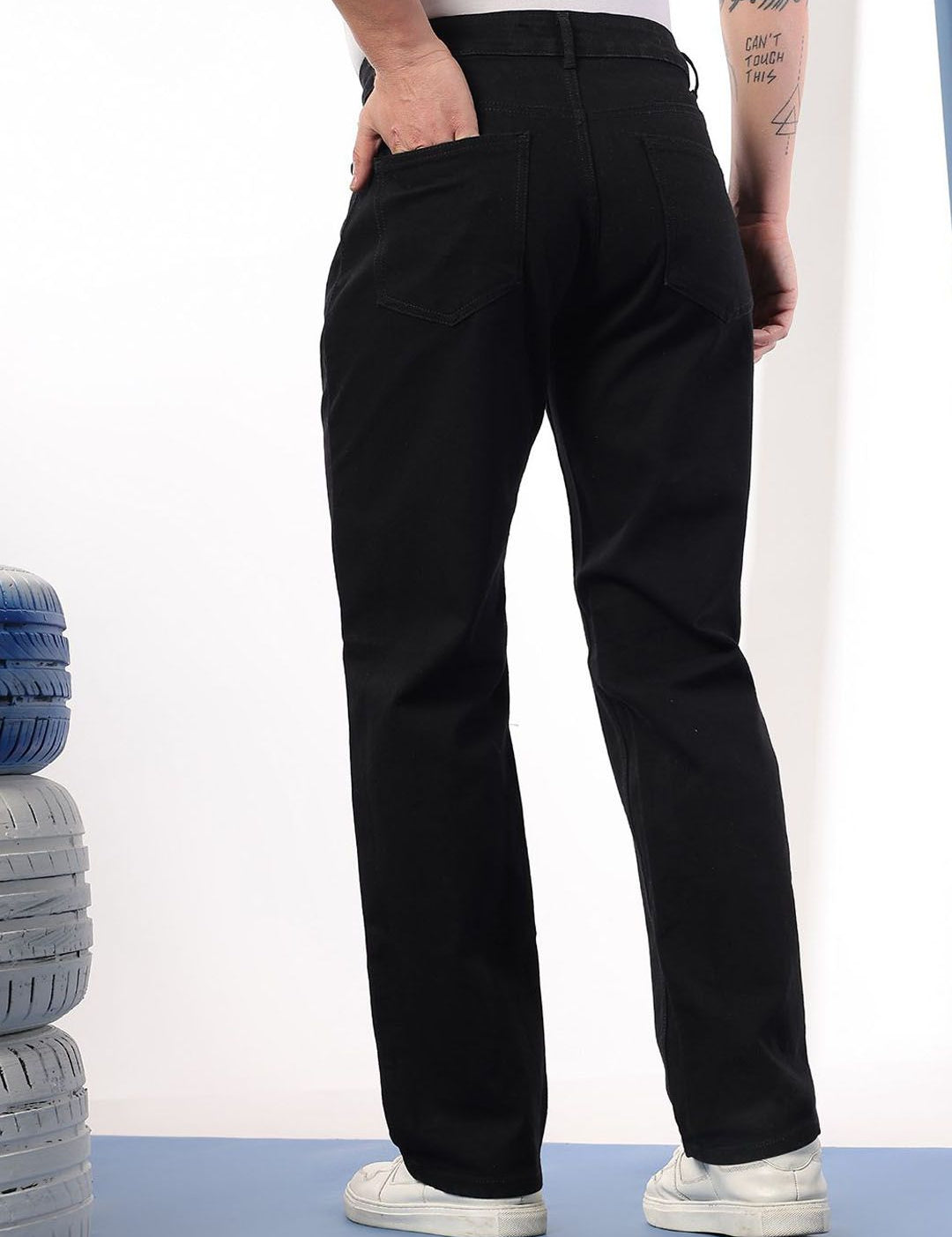 Kotty Men Comfort Fit Mid-Rise Stretchable Jeans