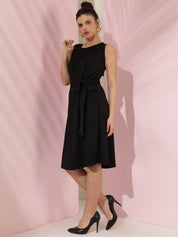 Kotty Women Solid Sleeveless Fit & Flare Dress