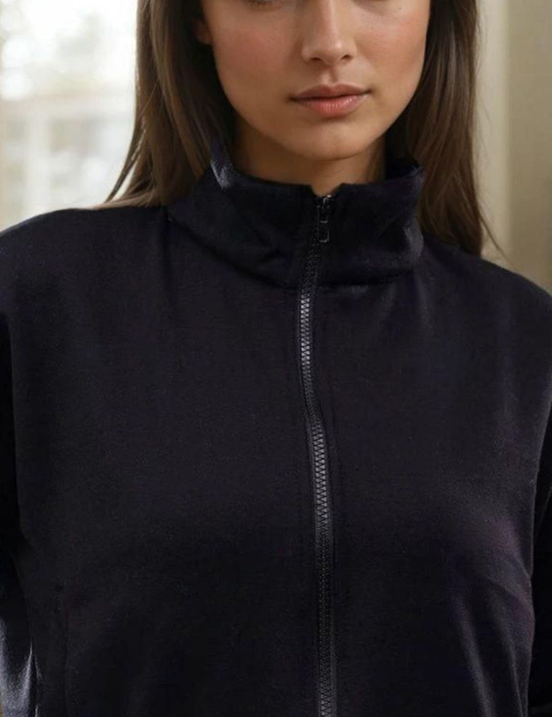 Kotty Women High Neck Long Sleeves Sweatshirt