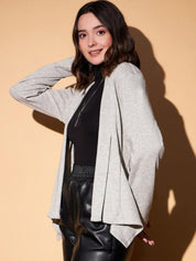 Kotty Grey Open Front Shrug