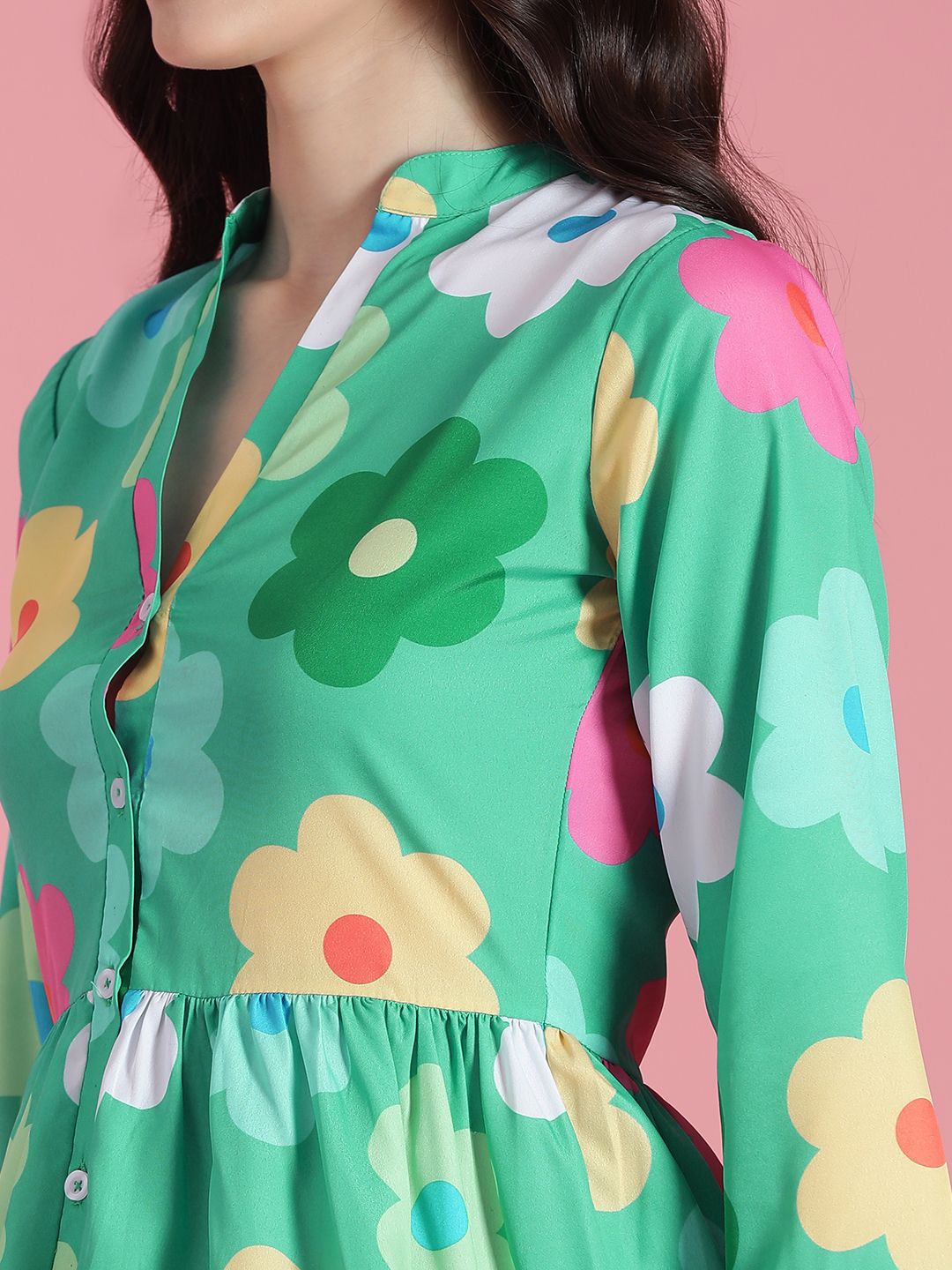 Kotty Women Floral Printed Fit & Flare Mini Dress