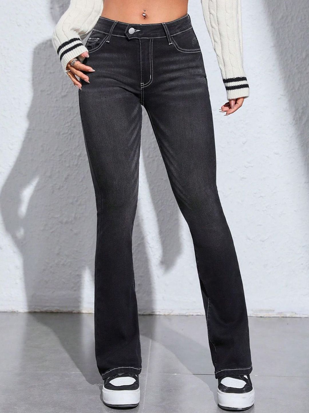 Kotty Women Jean Bootcut High-Rise Stretchable Jeans