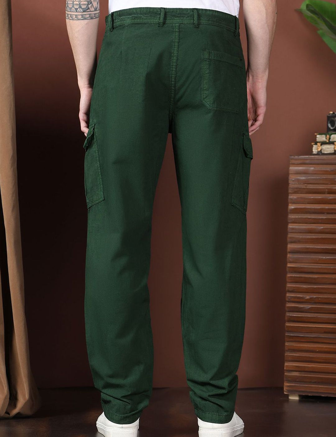 Kotty Men Relaxed Easy Wash Cargos Trousers