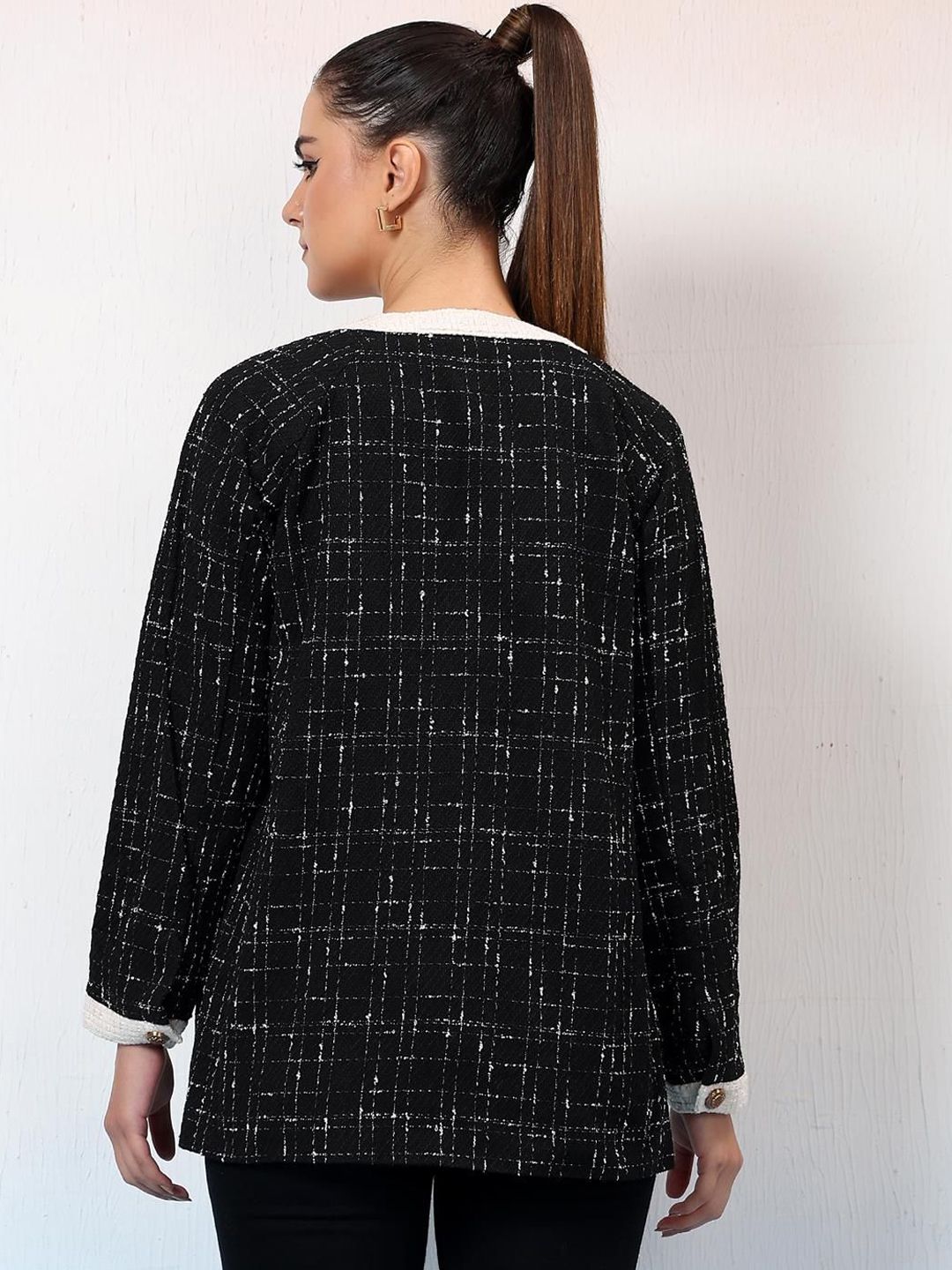 Kotty Women Mandarin Collar Single-Breasted Overcoat