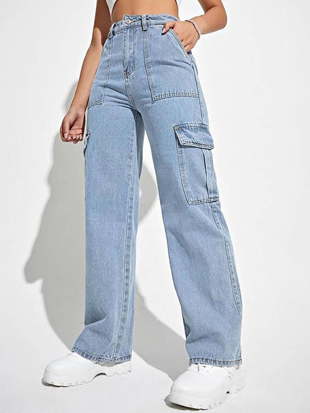 Kotty Women Wide Leg High-Rise Stretchable Jeans