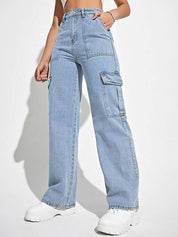 Kotty Women Wide Leg High-Rise Stretchable Jeans