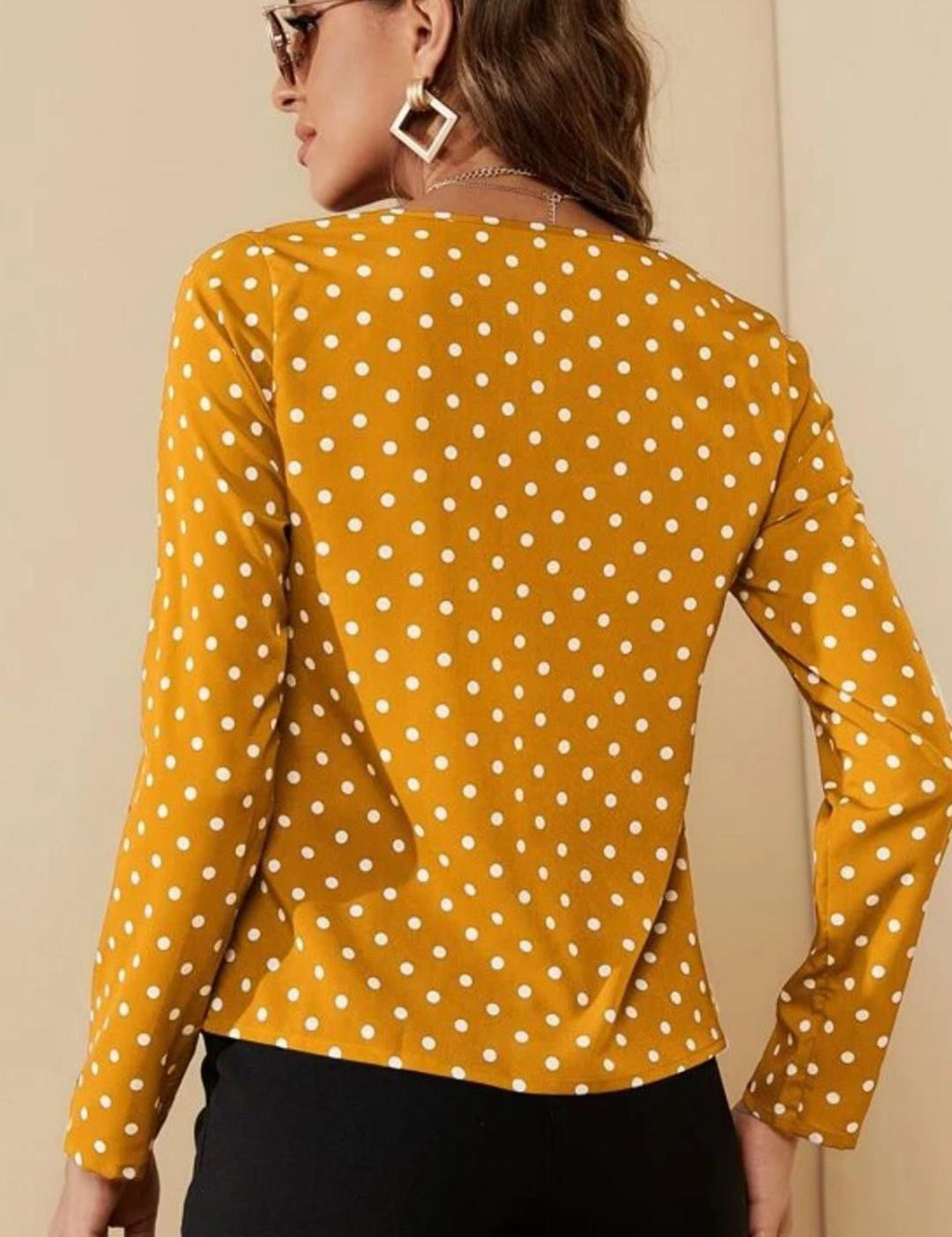 Kotty Women Polka Dot Printed RegularTop