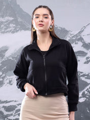 Kotty Women High Neck Full Sleeve Sweatshirt