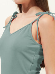 Kotty Women Solid Sleeveless Fit & Flare Dress