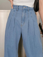 Kotty Women Light Blue Jean Straight Fit High Rise Stretchable Jeans