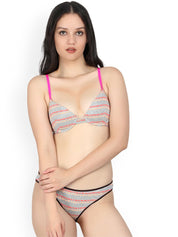 Kotty Women Multicoloured Printed Lingerie Set KTTIW111